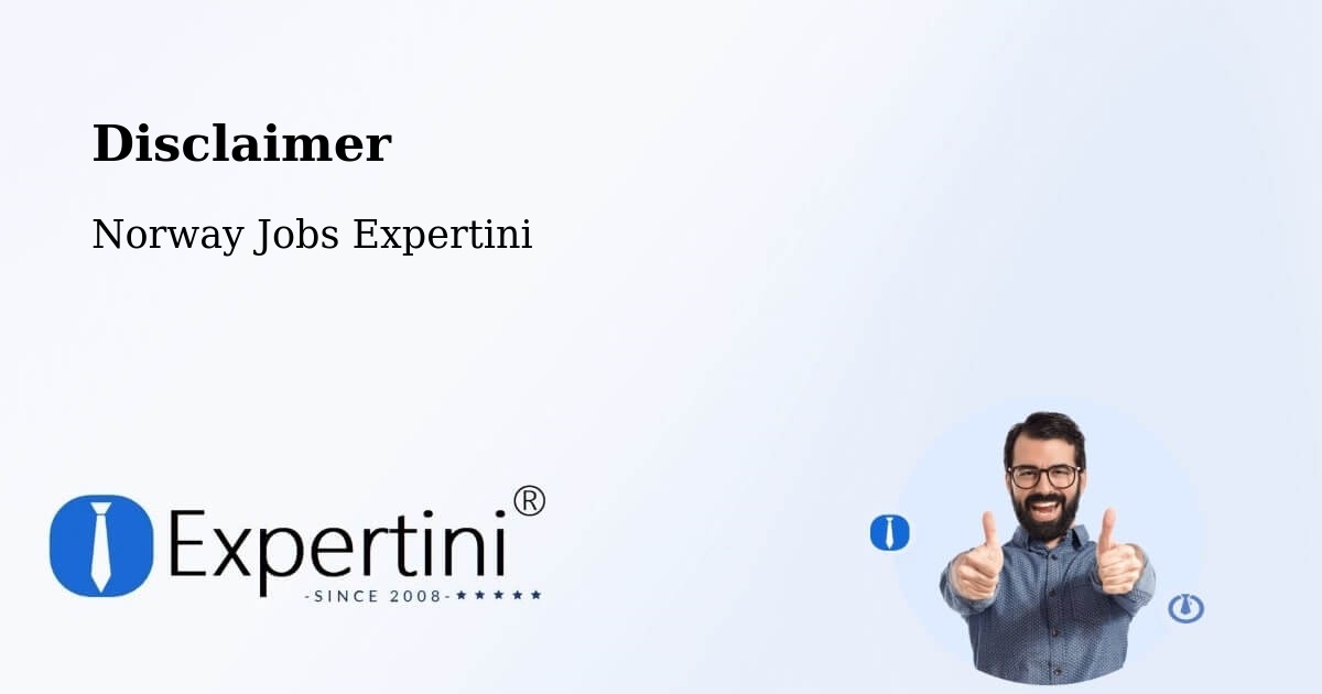 Disclaimer – Larvik - Norway Jobs Expertini